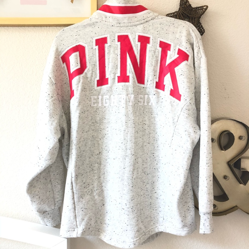 🎉HOST PICK🎉 VS PINK white half zip spirit jersey - Picture 5 of 6